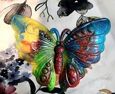 Gorgeous Butterfly Statue One Of A Kind Handmade Beautiful Brilliant Colors picture