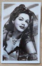 Maria Montez Postcard Sexy Facsimile signed RPPC Unused Signature 1940s picture