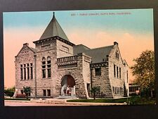Postcard Santa Rosa CA - c1910s Free Public Library picture