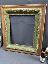 ANTIQUE OAK 3 LAYER GESSO  PICTURE FRAME GOLD GILT 26.5”x22.5” holds 16”x20”pic picture