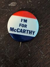 1952 Cold War Joe McCarthy Wisconsin Political Senate Campaign Button Pinback picture