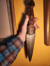 Early/Mid 19th Century I &H Sorby Beavertail Dag Knife 13 3/4