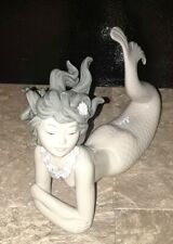 LLADRO 1414 Fantasy Mermaid Lying Down Sirena Figurine 1983 porcelain picture