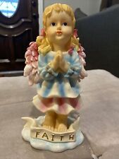 Guardian Angel Figurine Faith 9 Inch Tall Religious Angle Figure picture