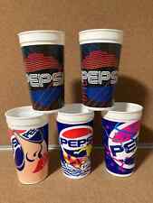 Vintage 80's 90's Plastic Pepsi Cups Lot of 5 picture