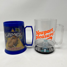 1988 Vintage Joe Camel 75th Birthday Plastic Mug & Newport Pleasures Racing Cup picture