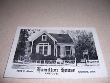 1950s HAMILTON HOUSE ANTIQUE SHOP GLENDORA CALIFORNIA VTG POSTCARD picture