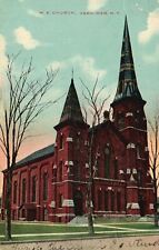 Vintage Postcard 1910 View of Methodist Episcopal Church Herkimer New York N. Y. picture