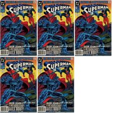 Superman: The Man of Steel #23 Newsstand Cover (1991-2003) DC - 5 Comics picture