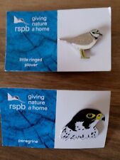 RSPB Charity Badges - Peregrine and Little Ringed Plover picture