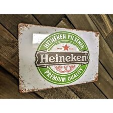 Heineken Vintage Style Sign - Beer Signs - 12in x 8in picture