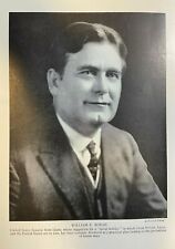 1921 Vintage Magazine Illustration Idaho Senator William E. Borah picture
