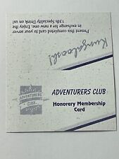 Disney World ADVENTURERS CLUB Honorary Membership Card - unused picture