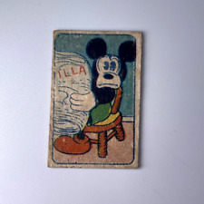 Mickey Mouse Vintage Super rare card Mini menko japanese No,4 picture