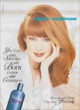 FINESSE Hair Care 1-Page Magazine PRINT AD 1995 MEGHAN DOUGLAS beautiful redhead picture