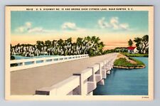 Sumter SC- South Carolina, US Highway, Antique, Vintage Souvenir Postcard picture