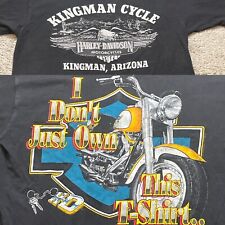 Vintage 1986 Harley Davidson H-D Stratman Mens L Shirt Kingman Cycle Arizona AZ picture