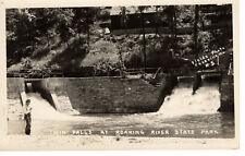 Vintage Postcard RPPC Twin Falls Roaring River State Park Man Standing -272 picture