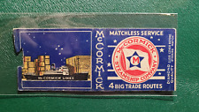 1930's McCormick Steamship Co. Diamond Quality Matchbook Matchcover picture