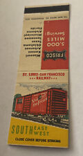 Vintage Matchbook Cover Matchcover Frisco St Louis San Francisco Railroad picture