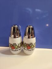 Corelle SPICE OF LIFE Salt and Pepper Shakers VGC Vintage  White Nice Set picture