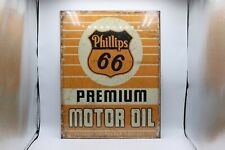 Phillips Premium Route 66 Motor Oil Tin Sign 