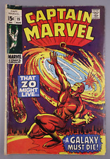 Captain Marvel 15 1969 Amazing Psychedelic Artwork Lower Grade Copy picture