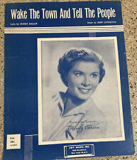 1955 WAKE THE TOWN AND TELL THE PEOPLE MINDY CARSON  VINTAGE SHEET MUSIC picture