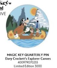 Disneyland magic Key quarterly Pin davy crockett's Explorer canoes Pin Presale picture