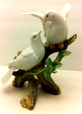 HOMCO Masterpiece Porcelain “Love's Song” 1993 White Doves Figurine picture