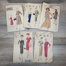 Lot of 5 Vintage 1950s Vogue Sewing Patterns Size 14 And 16 Special Design picture