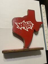 Texas Heavy Solid Steel Metal Double Sided Countertop Sign Display “Waco Tint” picture