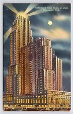 c1950s Netherland Plaza Hotel Night Full Moon Vtg Cincinnati Ohio OH Postcard picture