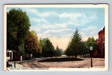 Lebanon PA-Pennsylvania, Park Place, Chestnut Street, Antique Vintage Postcard picture