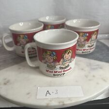WESTWOOD Campbell Soup VINTAGE COLLECTOR MUG Soup Kids 1989 Campbell's Lot Of 4 picture
