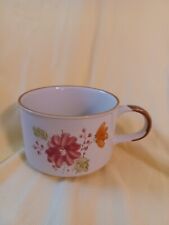 Sunny Korea 22200 Vintage Hand Painted Soup Mug With Flowers picture