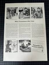 Vintage 1940s Metropolitan Life Insurance Print Ad picture
