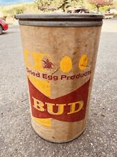 Rare Anheuser Busch Prohibition Era Bud Dried Egg Products Container Crate 120lb picture