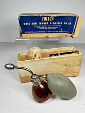 Vintage Fulton Nose and Throat Atomizer No. 16  Box and Atomizer and Wire intact picture