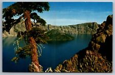 Postcard Crater Lake,Wizard Island Crater Lake National Park Colorado    F 1 picture