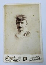 Antique Cabinet Card Photograph #25 - Portrait Of Woman ROCHESTER, NY picture