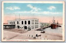 Vintage Postcard Commonwealth Pier Boston MA Massachusetts c.1915-1930 picture