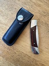 2010 Buck 501 Squire Folding Blade Knife & Leather Flap Over Sheath~Beauty picture