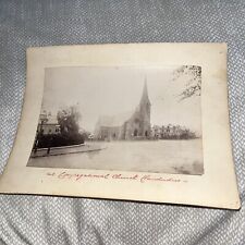 Antique Mounted Photograph: Christ Church Llandudno North Wales Religious Spire picture