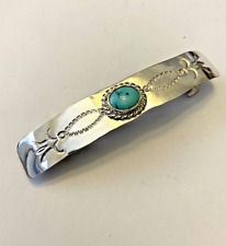 Robert Yellowhorse  Navajo - Hair Barrette - Sterling /  Turquoise  picture