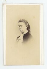 Antique ID'd CDV Circa 1870s Lovely Young Woman Named 