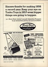 1957 PAPER AD Tonka Toys Robin Hood Game Board Gong Bell Mo-To-Roller Build Toy picture