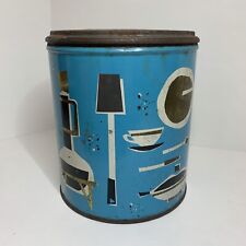 MCM Fluffo Shortening Can Tin Kitchen Graphics Decor Vintage Proctor & Gamble picture