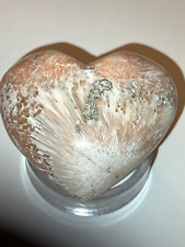 58.5mm Natural Pink Scolecite Heart 84 Grams High Quality Flashy picture
