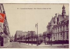 CPA 92 LEVALLOIS-PERRET Rue Voltaire TABAC and HOTEL DE VILLE Church 1911 animated picture